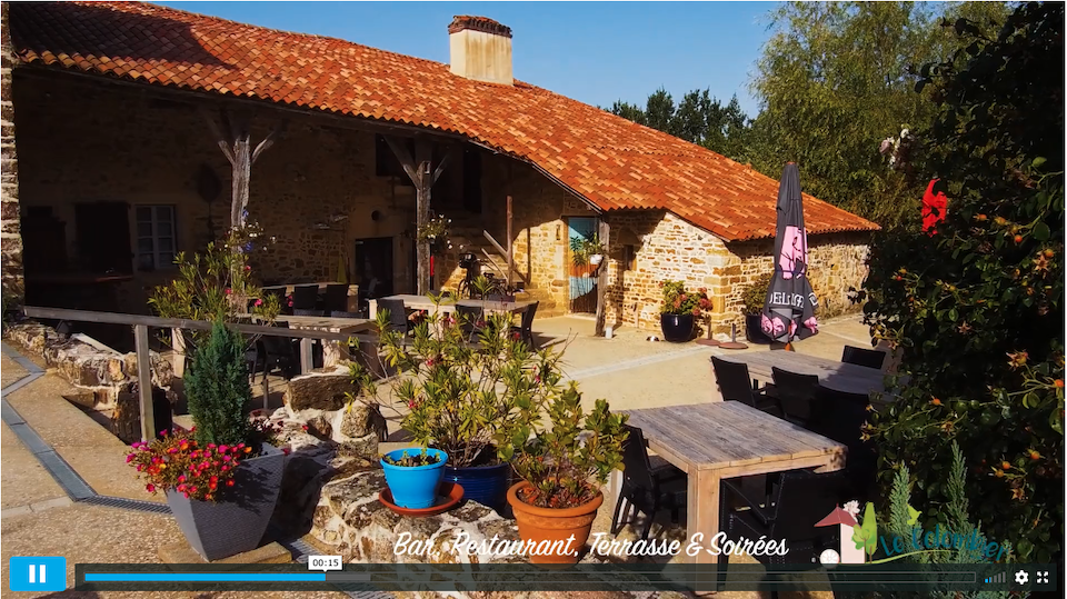 restaurant naturiste Le Colombier Vendée
