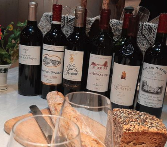 Atelier de dégustation des vins de Bordeaux au Château Guiton