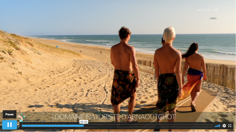 Arnoutchot à un accès direct à la plu belle plage naturiste des Landes