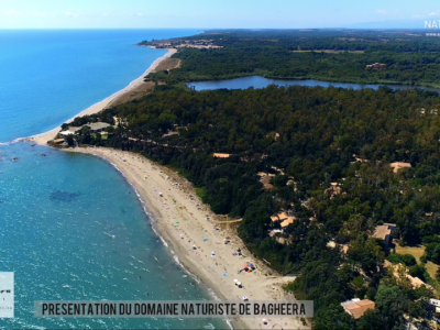 le camping naturiste de Bagheera en Corse vu du ciel