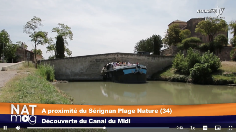 visite du canal du midi à partir du Sérignan Plage Nature