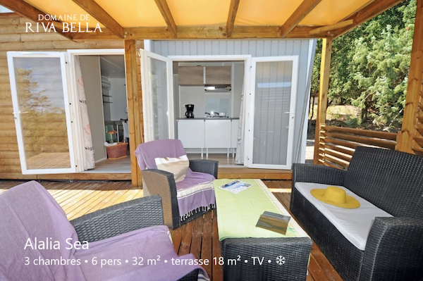 mobile home location naturiste à Riva Bella
