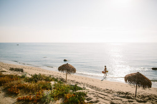 yoga sur la plage de Riva Bella en Corse