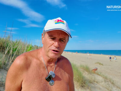 Albert Richard, président de la Fédération Française de Naturisme au centre René Oltra Cap d'Agde