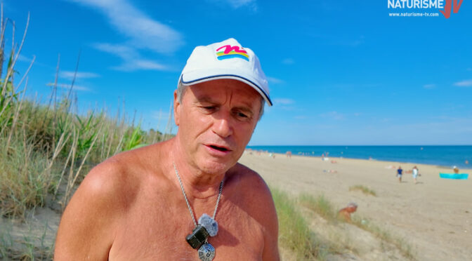 Albert Richard, président de la Fédération Française de Naturisme au centre René Oltra Cap d'Agde