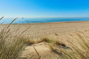 les dunes du CHM René Oltra en bordure de la réserve du Bagnas