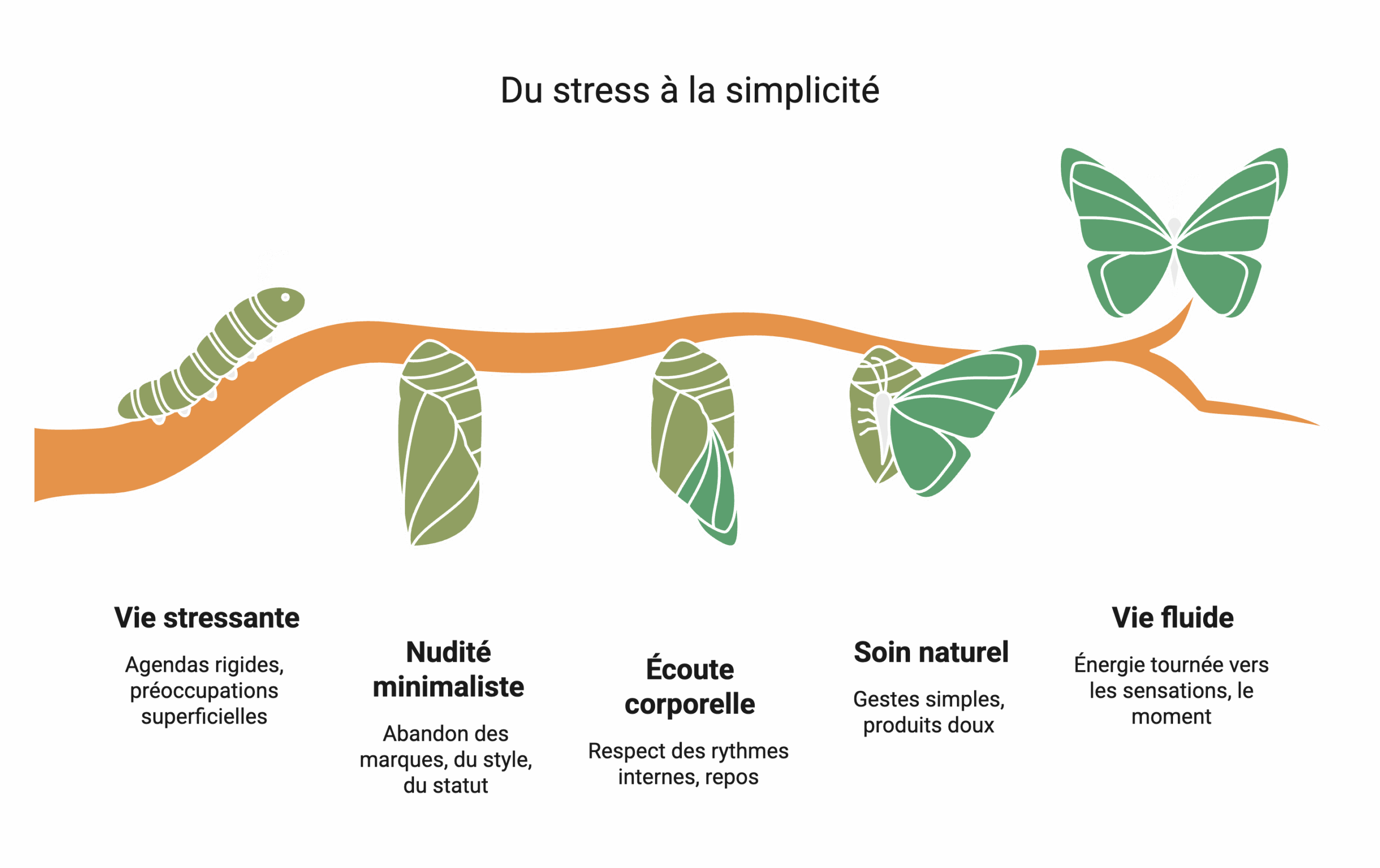 infographie la nudité come état de simplicité