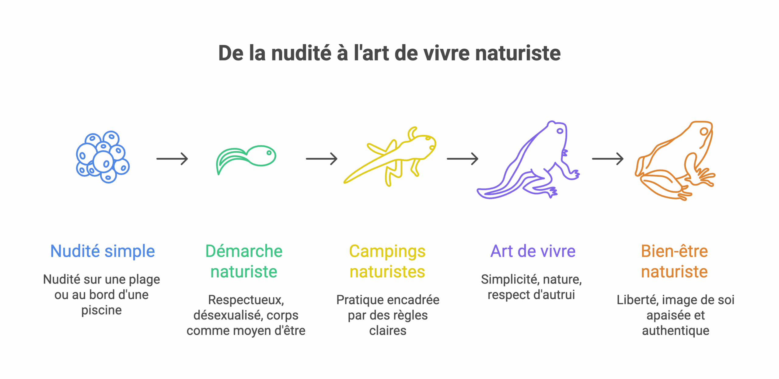 infographie: de la nudité à l'art de vivre naturiste