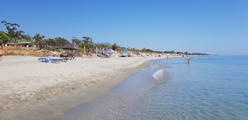 Plage naturiste en Haute Corse du camping Corsica Natura